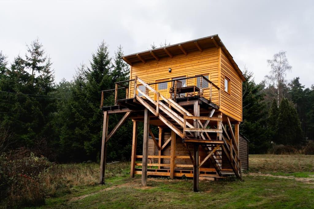 Вилла Tiny House Nad Ceskym Rajem Vselibice Экстерьер фото